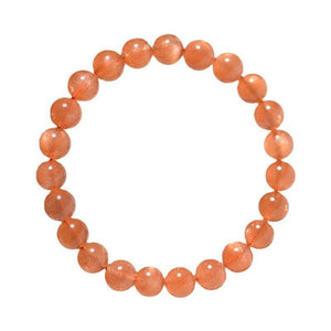 8/10/12MM Orange Moonstone Bracelet Wholesale - Free Shipping Over 300USD - Price at $ 22.00 /pc