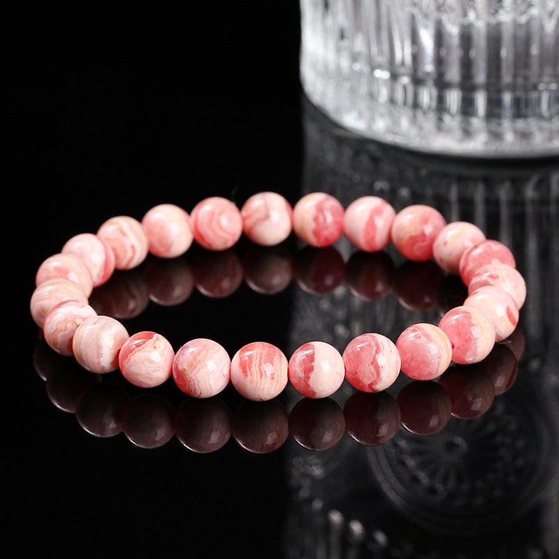 6/8/10MM Rhodochrosite Bracelet Wholesale - Free Shipping Over 300USD - Price at $ 28.00 /pc