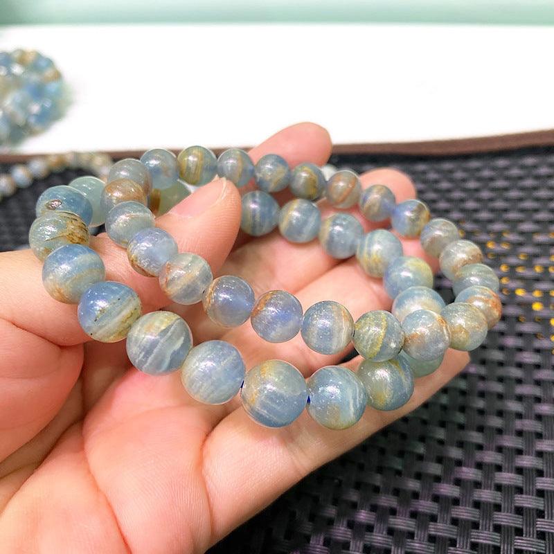 8/9mm blue calcite bracelet Wholesale - Free Shipping Over 300USD - Price at $ 6.50 /pc