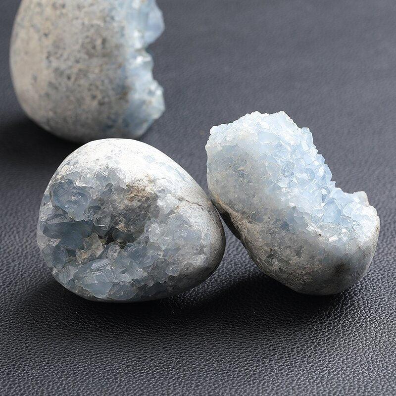 3-5cm blue calcite raw stone Wholesale - Free Shipping Over 300USD - Price at $ 22.00 /pc