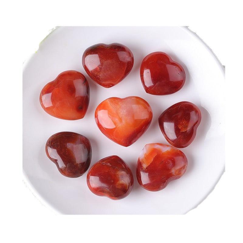 MLD carnelian heart 4-5CM 1piece Wholesale - Free Shipping Over 300USD - Price at $ 3.50 /pc