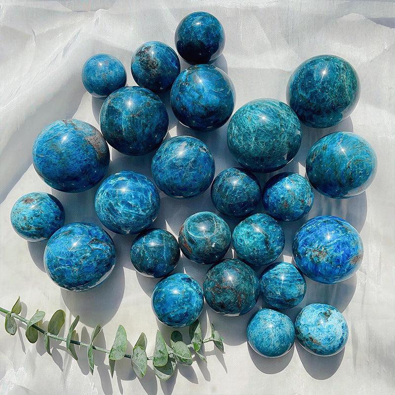 5-7cm blue apatite sphere Wholesale - Free Shipping Over 300USD - Price at $ 66.00 /pc