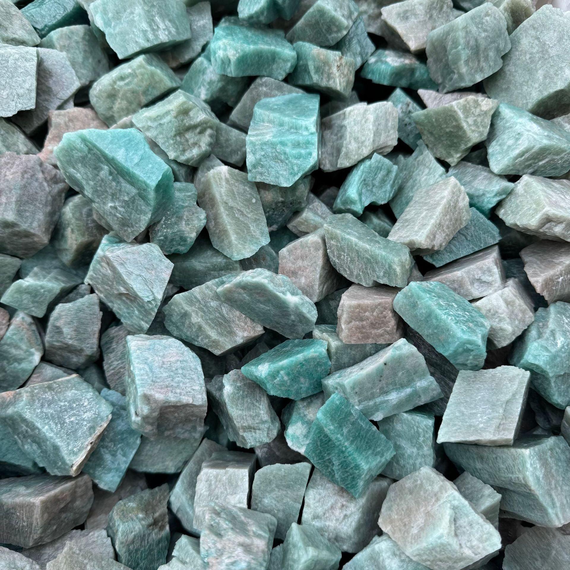 3-5cm amazonite raw stone Wholesale - Free Shipping Over 300USD - Price at $ 8.50 /pc