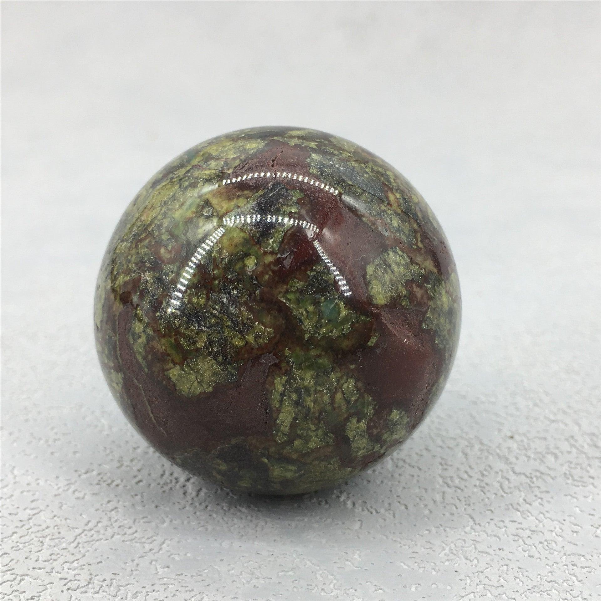 3-9cm Dragons Blood Jasper sphere Wholesale - Free Shipping Over 300USD - Price at $ 35.00 /pc