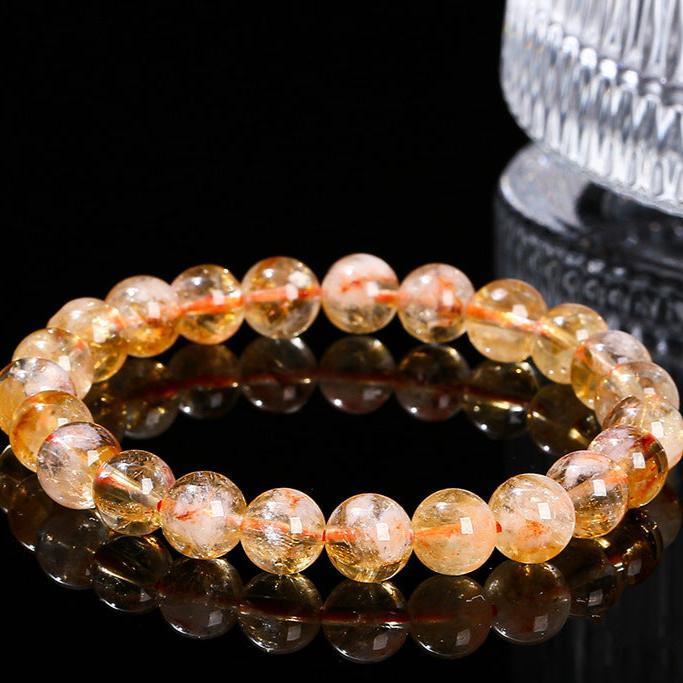 6/8/10MM Dark Citrine Bracelet Wholesale - Free Shipping Over 300USD - Price at $ 2.80 /pc