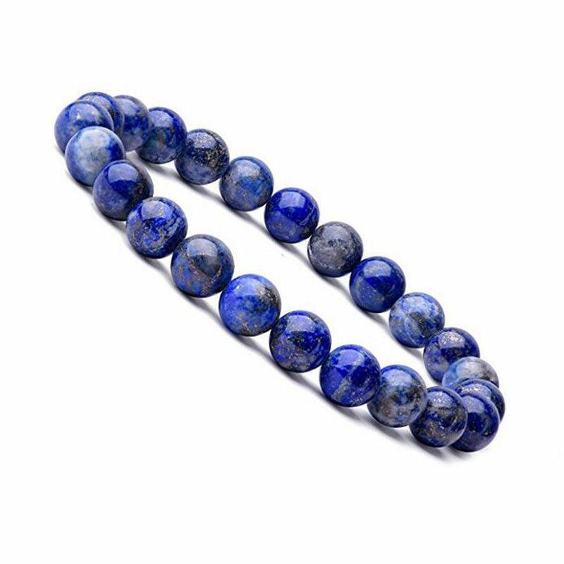 8mm Lapis lazuli Lazurite bracelet Wholesale - Free Shipping Over 300USD - Price at $ 3.90 /pc
