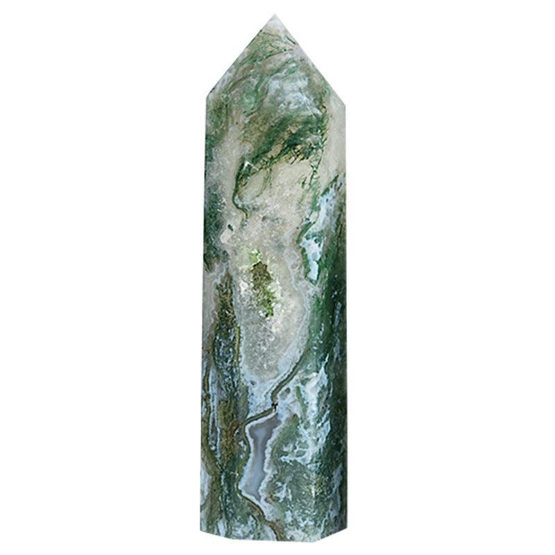 7-9CM druzy moss agate tower Wholesale - Free Shipping Over 300USD - Price at $ 31.00 /pc