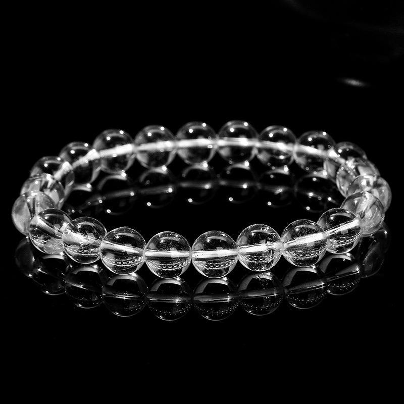 8/10/12mm Clear quartz bracelet Wholesale - Free Shipping Over 300USD - Price at $ 6.80 /pc