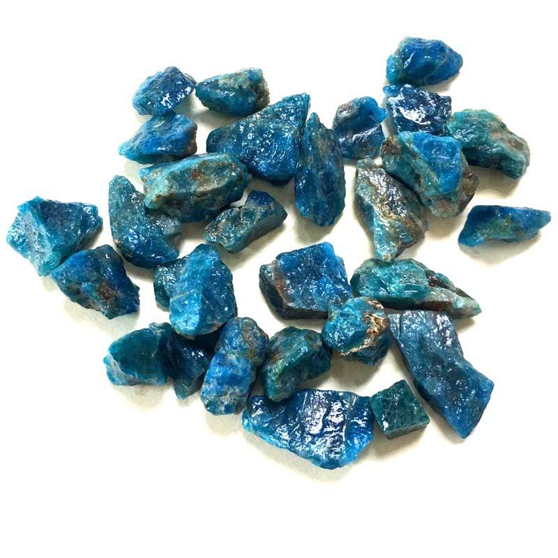 3-5cm blue apatite raw stone Wholesale - Free Shipping Over 300USD - Price at $ 7.20 /pc