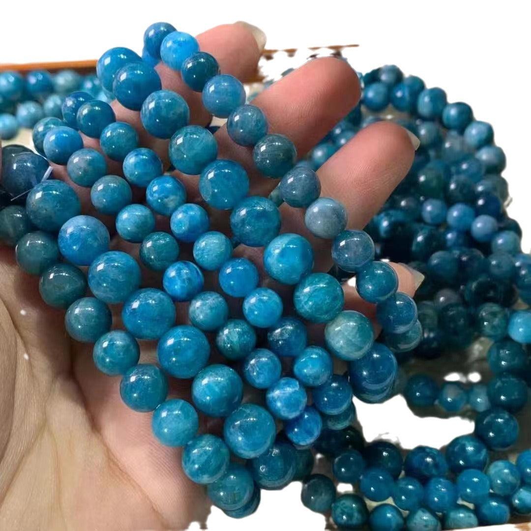 8/9mm blue apatite bracelet Wholesale - Free Shipping Over 300USD - Price at $ 3.00 /pc