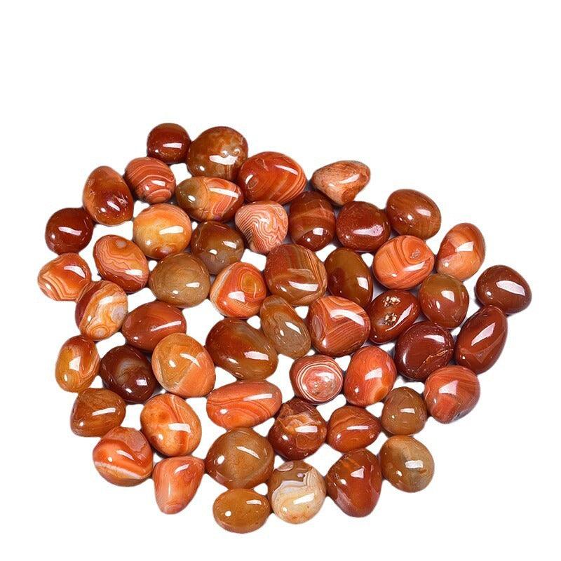 2-3CM carnelian tumbled stone Wholesale - Free Shipping Over 300USD - Price at $ 13.00 /pc