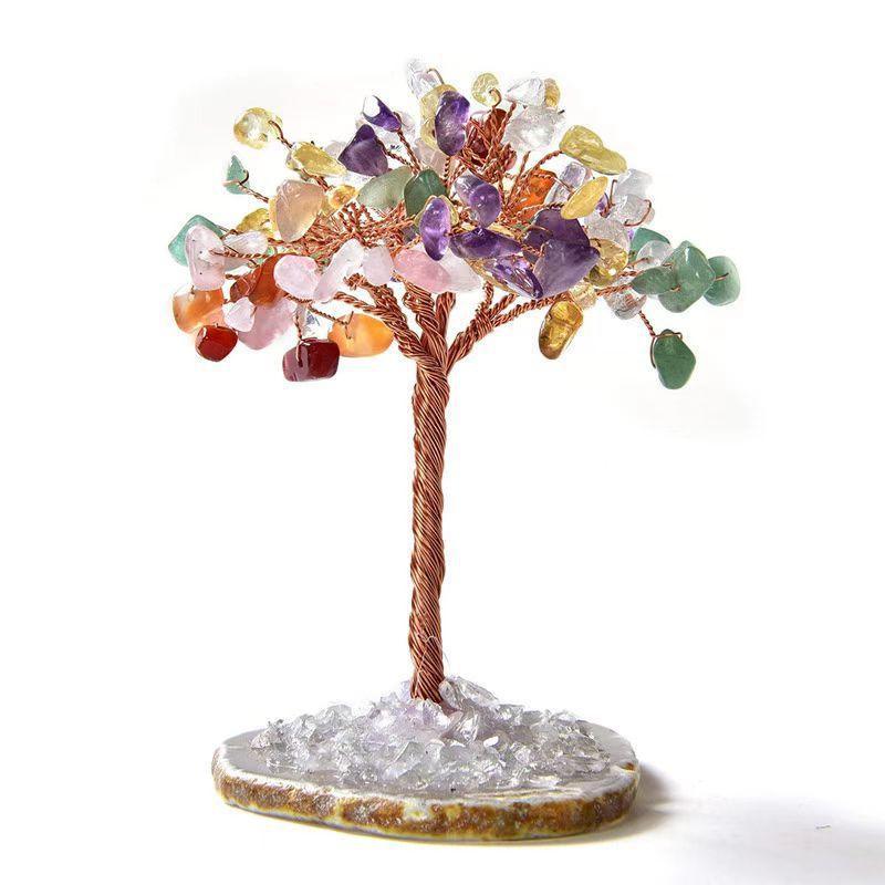 MLD rose quartz crystal tree Wholesale - Free Shipping Over 300USD - Price at $ 2.70 /pc