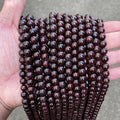 8/10mm Garnet beads Wholesale - Free Shipping Over 300USD - Price at $ 4.40 /pc