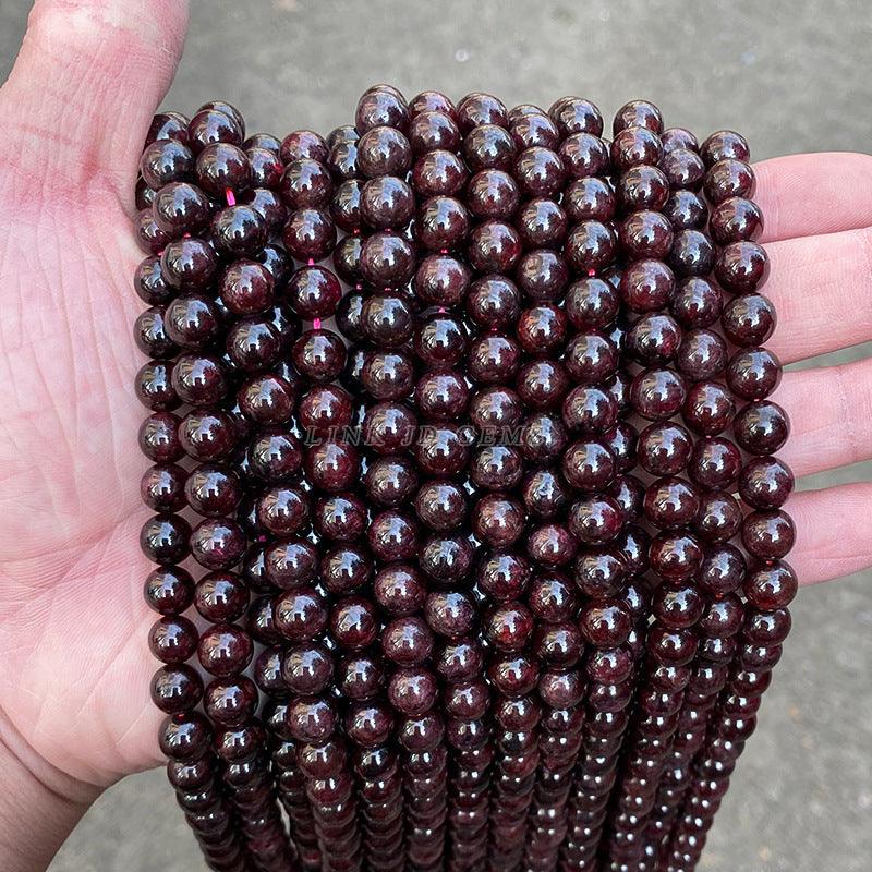 8/10mm Garnet beads Wholesale - Free Shipping Over 300USD - Price at $ 4.40 /pc