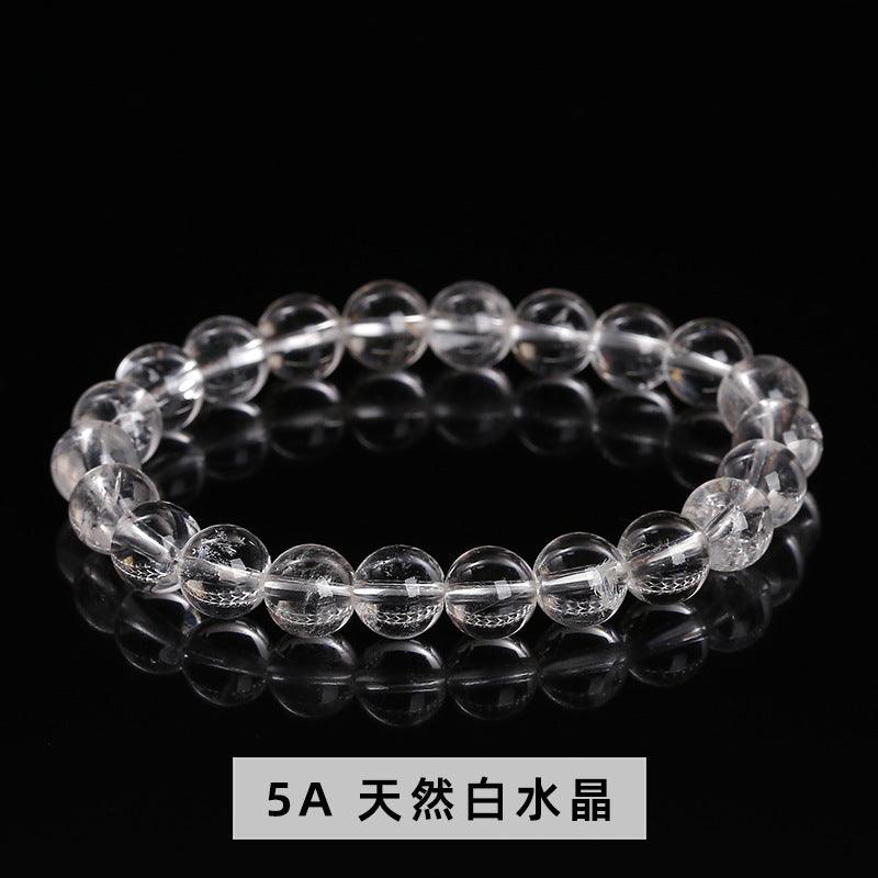 8/10/12mm Clear quartz bracelet Wholesale - Free Shipping Over 300USD - Price at $ 3.20 /pc