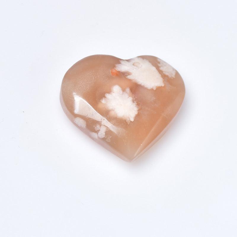 MLD flower agate heart 1KG Wholesale - Free Shipping Over 300USD - Price at $ 53.00 /pc