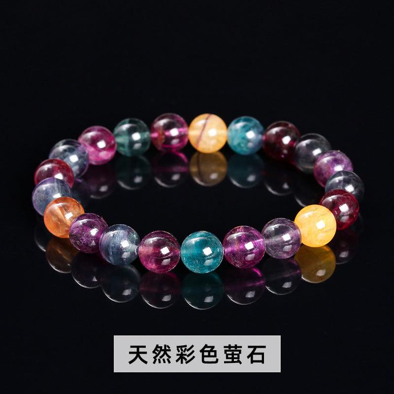 8/10MM Fluorite Bracelet Wholesale - Free Shipping Over 300USD - Price at $ 4.00 /pc