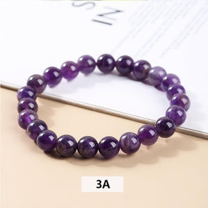 6/8/10/12mm Amethyst bracelet Wholesale - Free Shipping Over 300USD - Price at $ 2.80 /pc