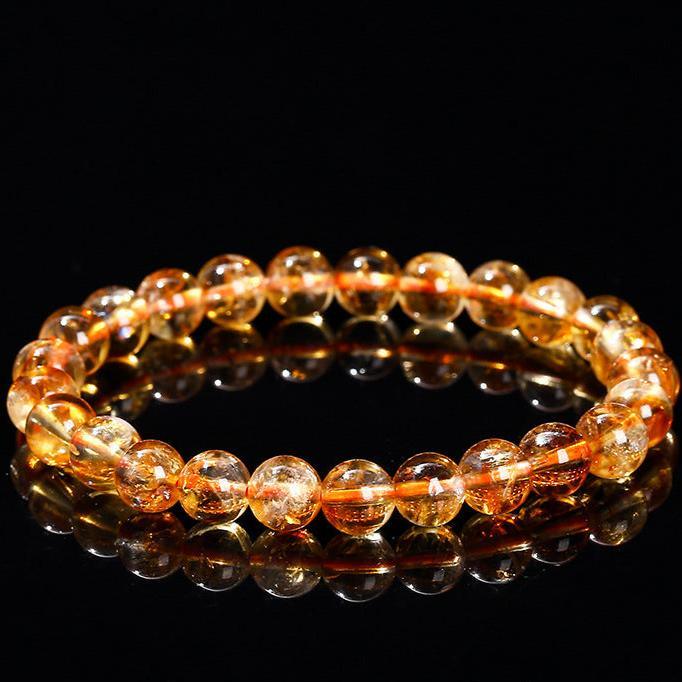 6/8/10MM Dark Citrine Bracelet Wholesale - Free Shipping Over 300USD - Price at $ 6.40 /pc