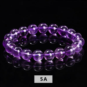 6/8/10/12mm Amethyst bracelet Wholesale - Free Shipping Over 300USD - Price at $ 4.50 /pc