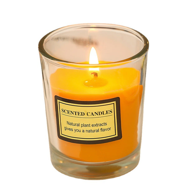 Glass plant wax niche aromatherapy candle home creative souvenir smokeless scented candle