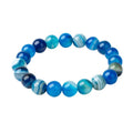 10mm blue agate bracelet
