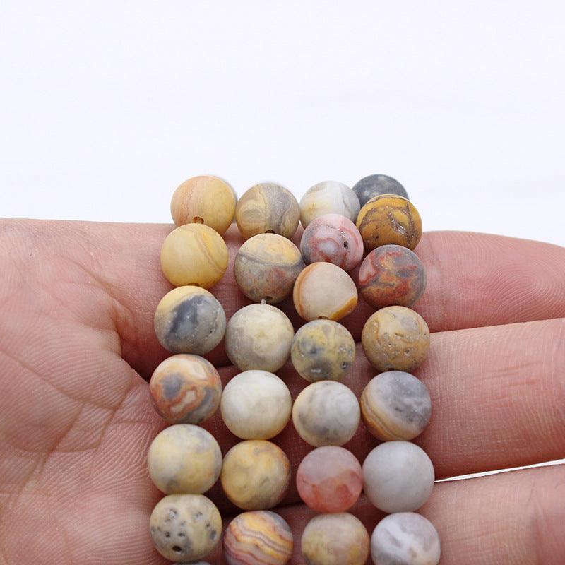 8/10mm Crazy Lace Agate beads