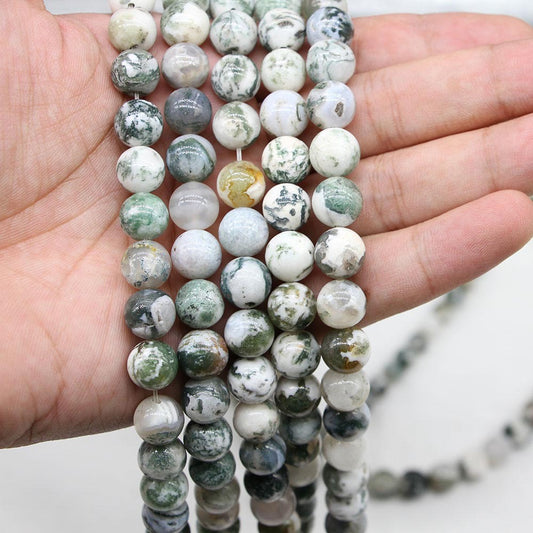 8mm tree agate beads