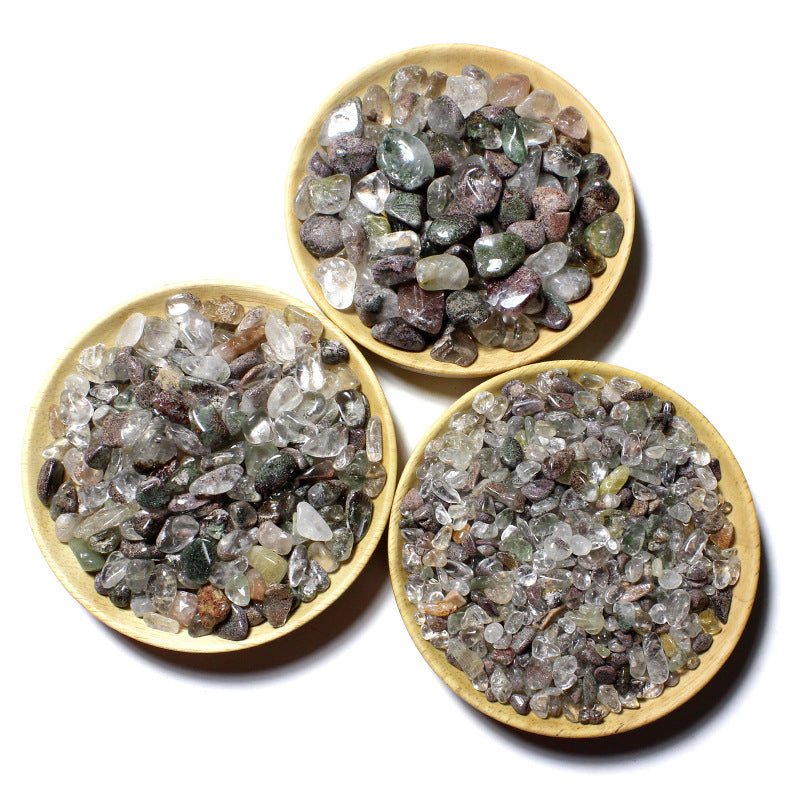 5-9mm raw garden quartz