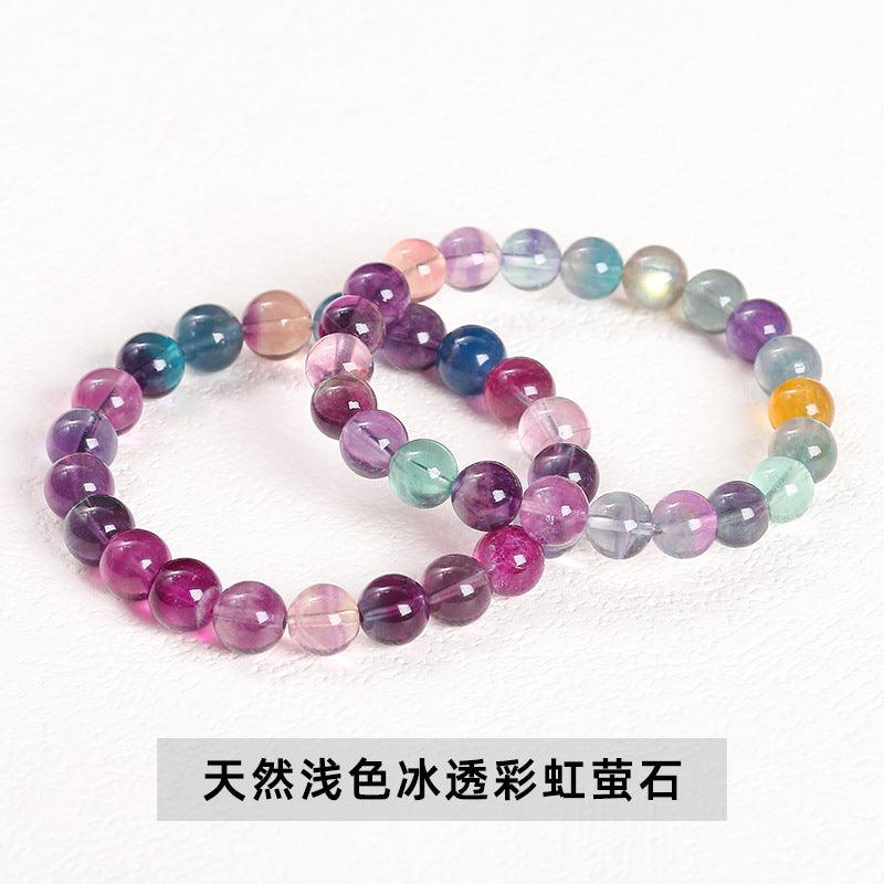 8/10MM Fluorite Bracelet Wholesale - Free Shipping Over 300USD - Price at $ 5.20 /pc