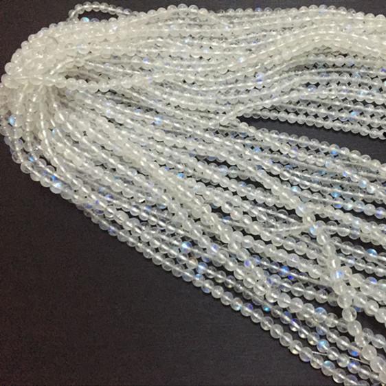 4-5mm rainbow moonstone beads