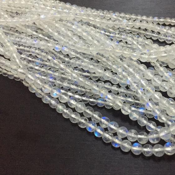 4-5mm rainbow moonstone beads