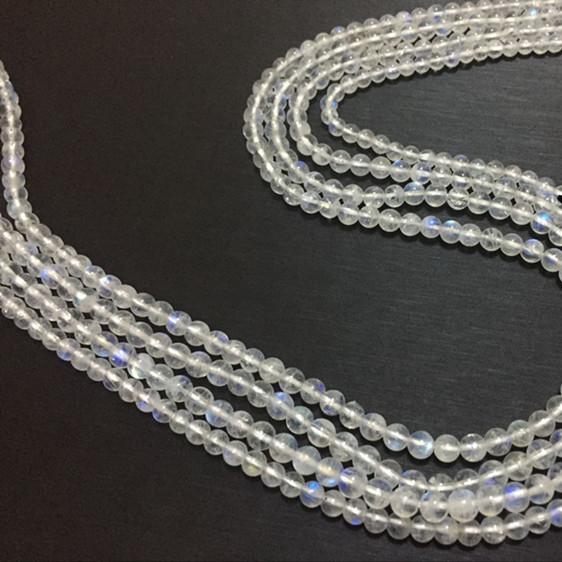 4-5mm rainbow moonstone beads