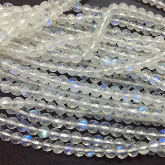 4-5mm rainbow moonstone beads