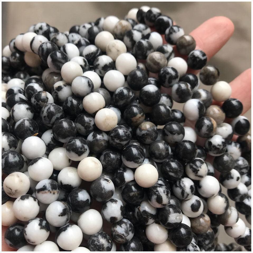 8mm zebra jasper beads