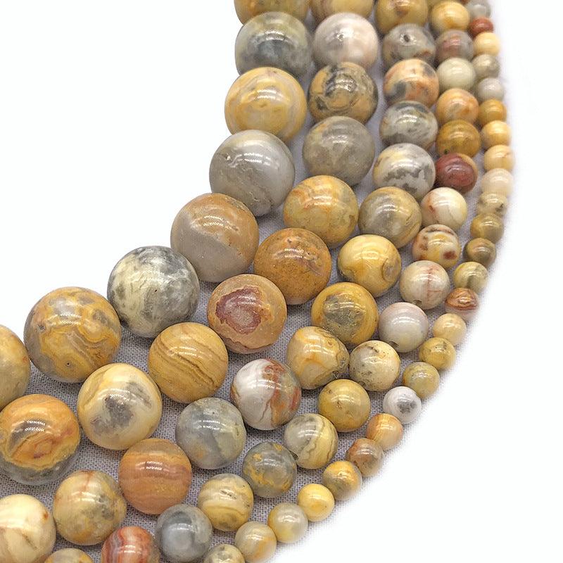 8/10mm Crazy Lace Agate beads