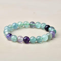 8mm Fluorite bracelet Wholesale - Free Shipping Over 300USD - Price at $ 2.70 /pc