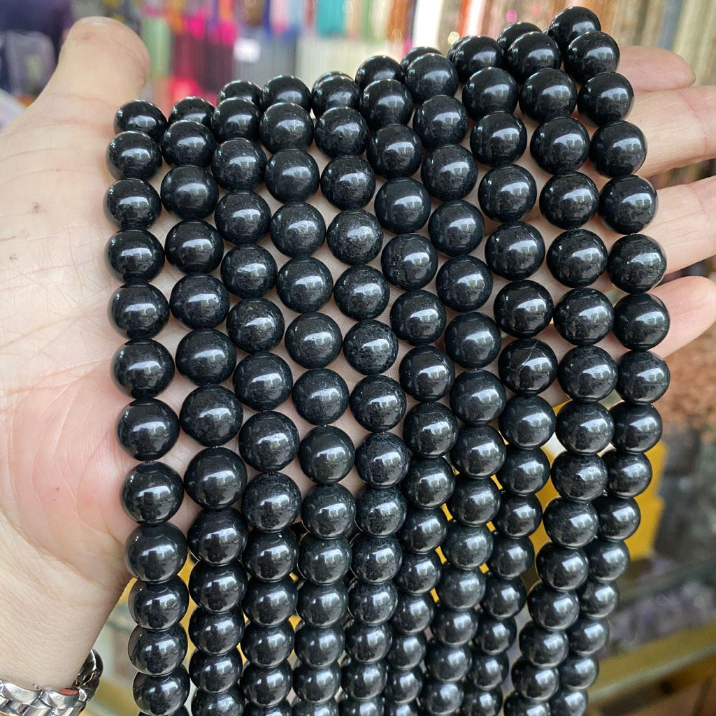 8mm shungite beads