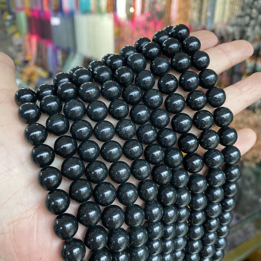 8mm shungite beads