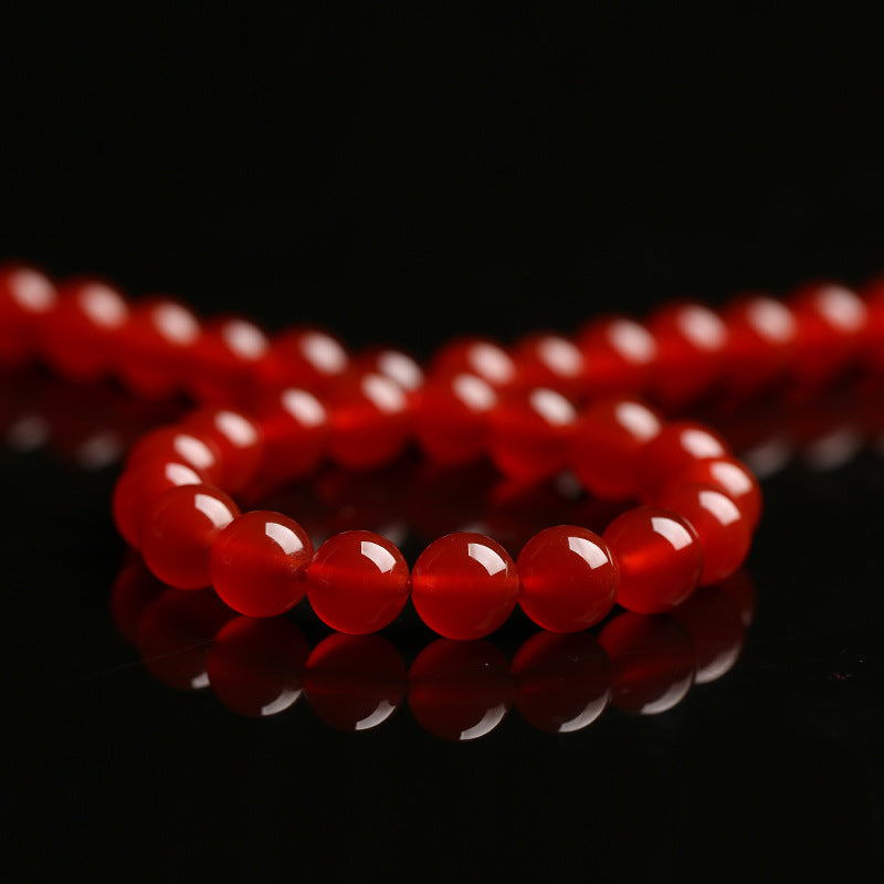 8mm red agate beads