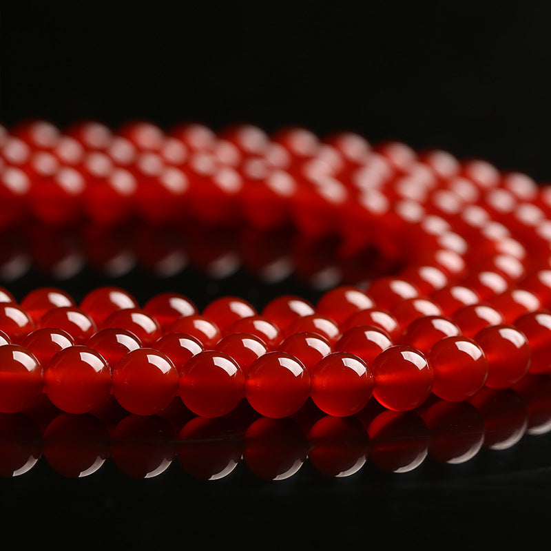 8mm red agate beads
