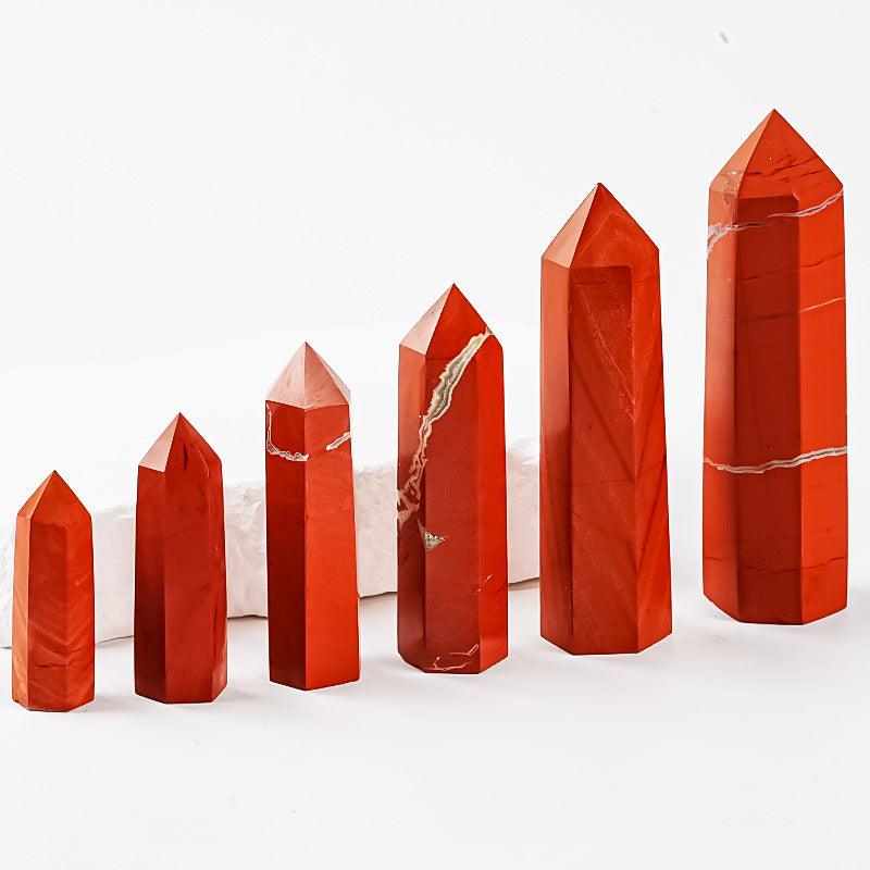 5-9cm Red jasper tower point Wholesale - Free Shipping Over 300USD - Price at $ 40.00 /pc