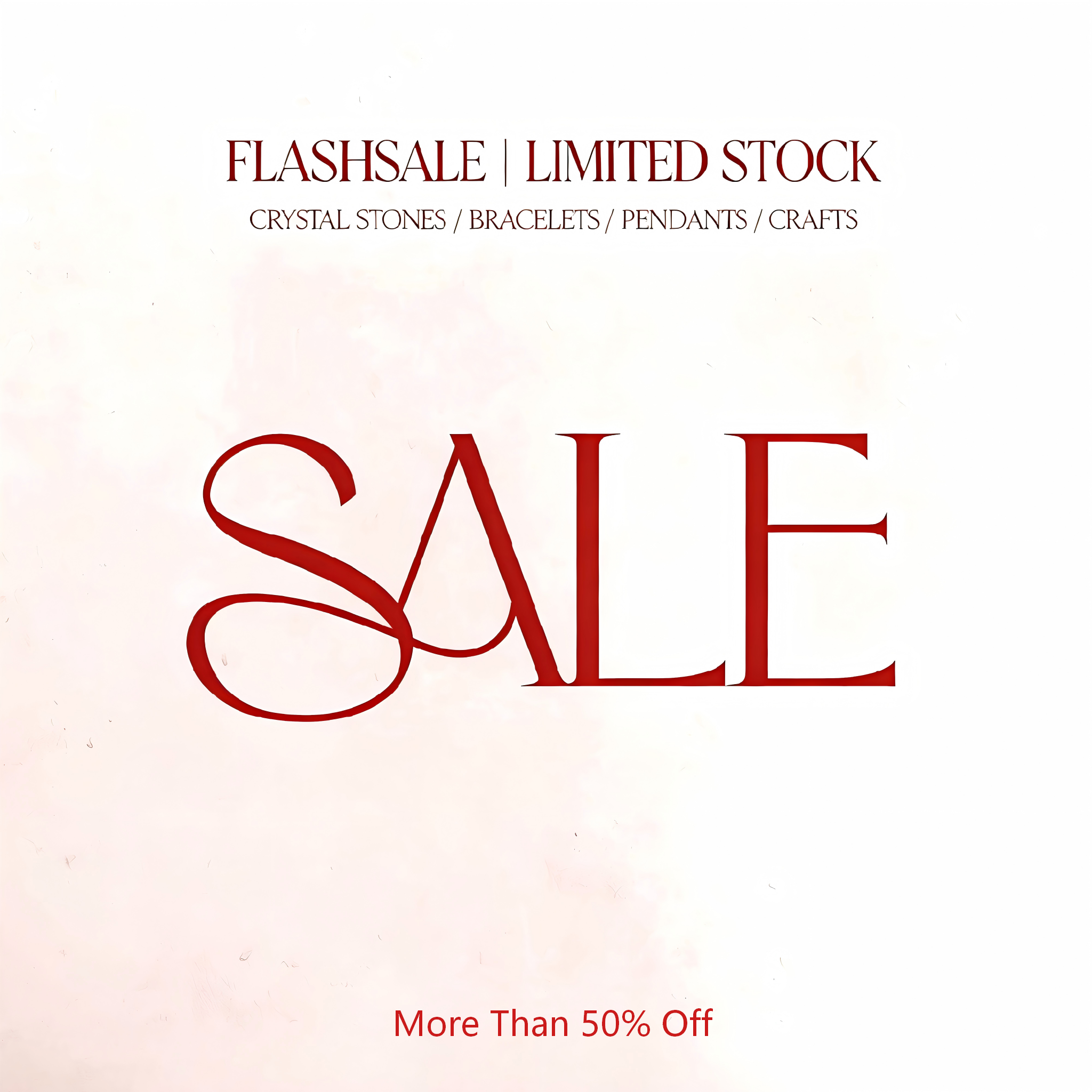 Discounted Products More Than 50% Off! Limited Stock, Once Gone, Never Back！
