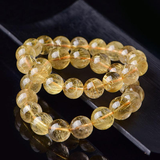 8/9/10mm Rutile Quartz bracelet Wholesale - Free Shipping Over 300USD - Price at $ 44.00 /pc