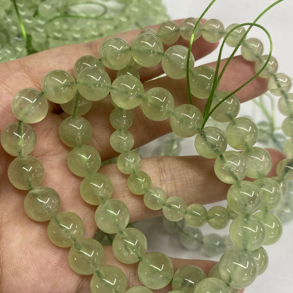 8mm Prehnite bracelet Wholesale - Free Shipping Over 300USD - Price at $ 13.20 /pc