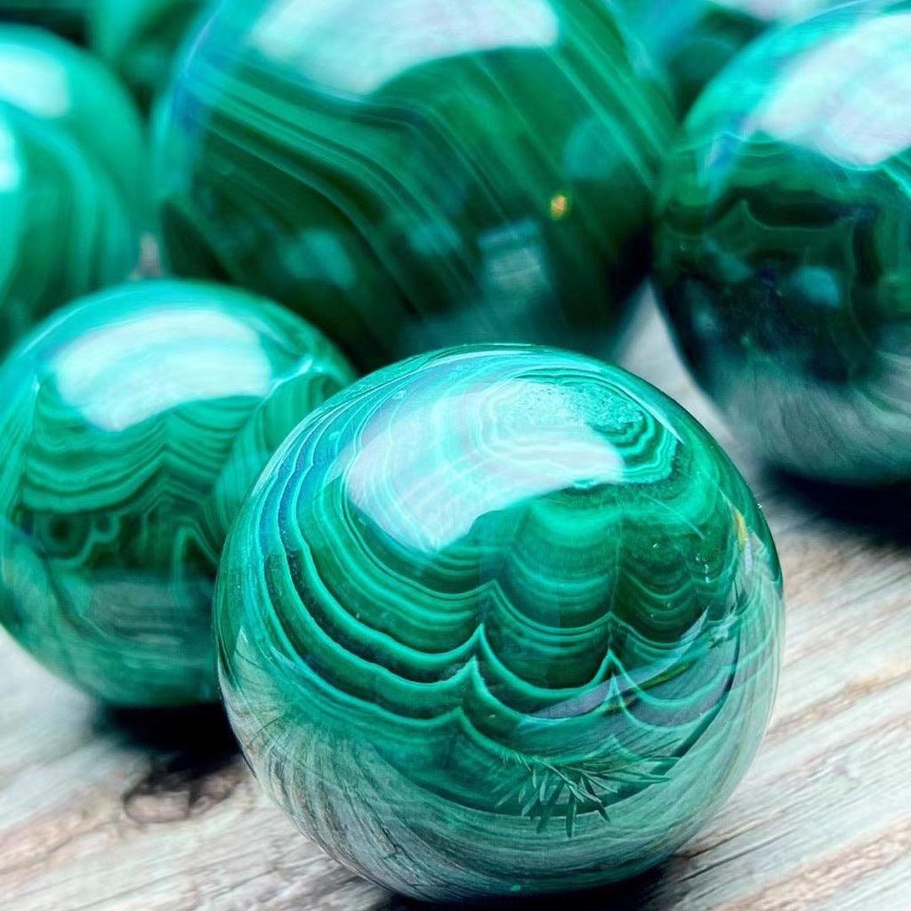 4-7cm Malachite sphere Wholesale - Free Shipping Over 300USD - Price at $ 170.00 /pc