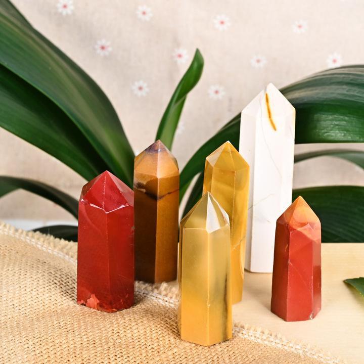 5-7cm Mookaite tower point Wholesale - Free Shipping Over 300USD - Price at $ 44.00 /pc
