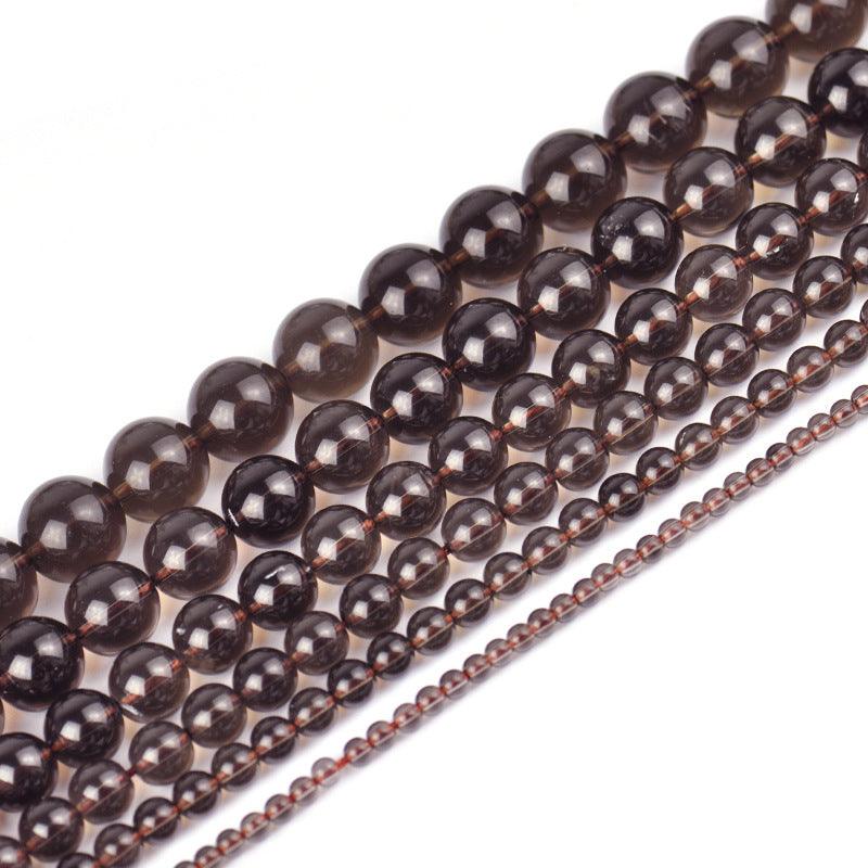 8/10/12mm Smokey Quartz Beads Wholesale - Free Shipping Over 300USD - Price at $ 12.00 /pc