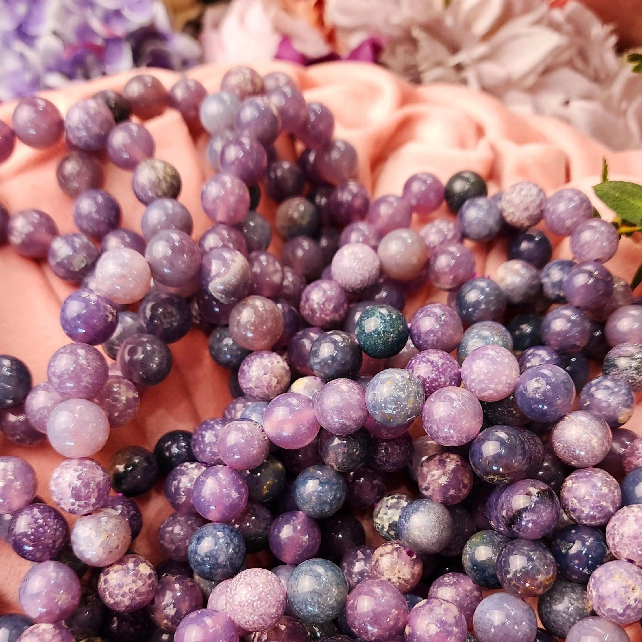 12mm grape agate bracelet