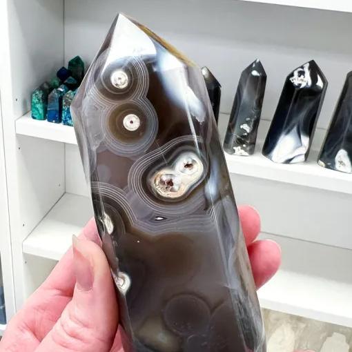 4-7cm orca agate tower 1kg